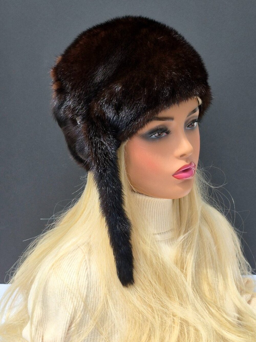 Real Mink Fur Warm Elegant Hat